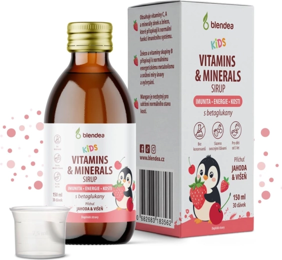 Blendea KIDS sirup s vitaminima, mineralima i betaglukanima 150 ml