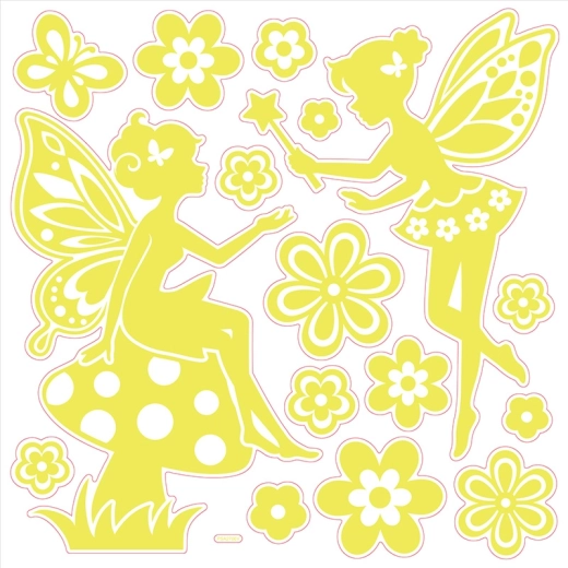 Svjetleće 3D zidne naljepnice – vile za dječju sobu