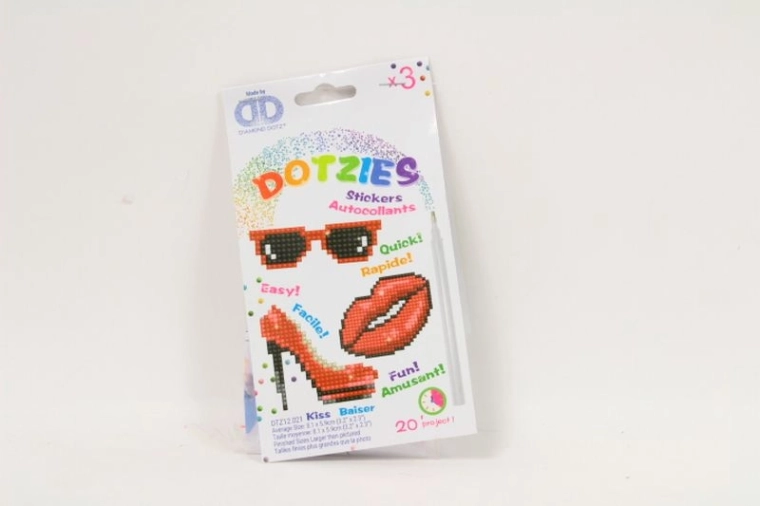 Diamond Dotz Kiss set naljepnica za dijamantno slikanje (3 kom)