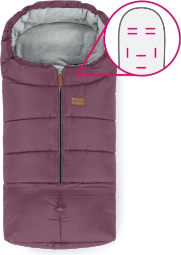 Petite&Mars podesiva zimska vreća 3u1 Jibot horizontal mysterious plum