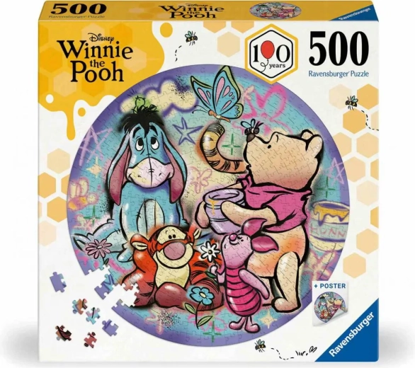 Ravensburger okrugla slagalica Medvjedić Pooh 500 dijelova