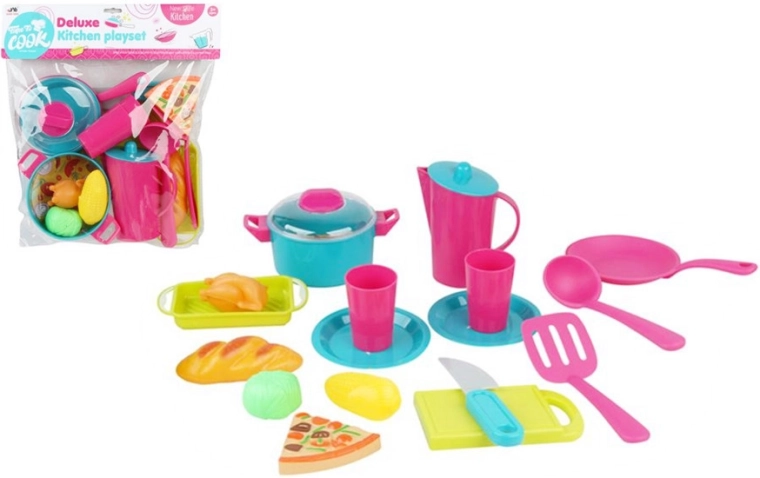 Dječji set kuhinjskog posuđa u vrećici