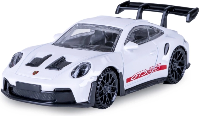 DieCast Porsche 911 GT3 RS model car in 1:43 scale, white