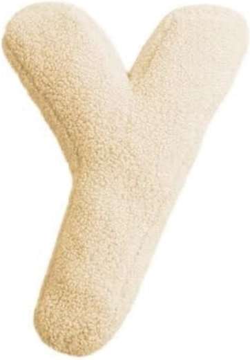 Mealini plush letter Y, cream - 1 piece