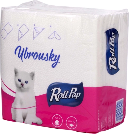 Papirnate salvete 30 × 30 cm jednoslojne, 100 kom