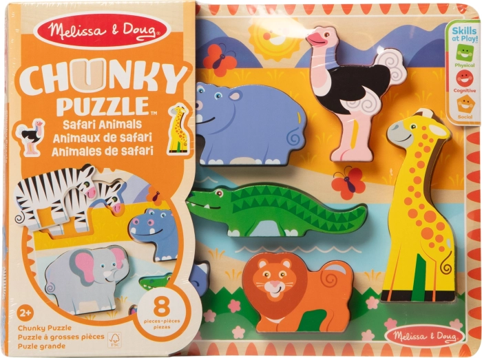 Drvene chunky slagalica safari MELISSA & DOUG
