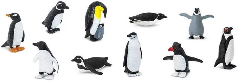Safari Ltd. penguins – large set of 48 figurines