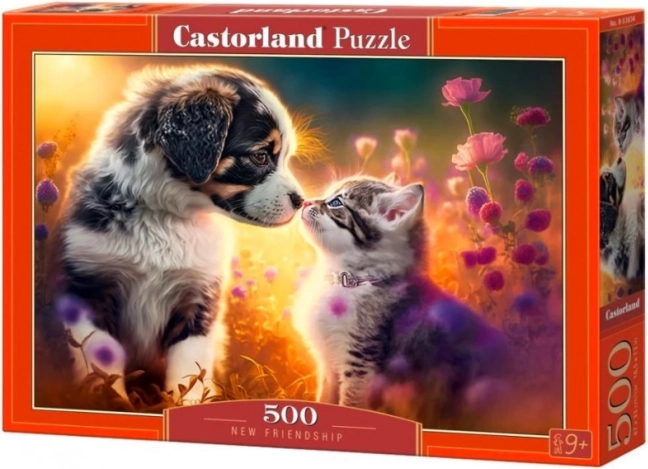 Puzzle 500 dijelova CASTORLAND – novo prijateljstvo (pas i mačka)