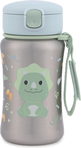 Skip Hop nehrđajuća bočica s slamkom za vodu Besties Squad Dino 350 ml