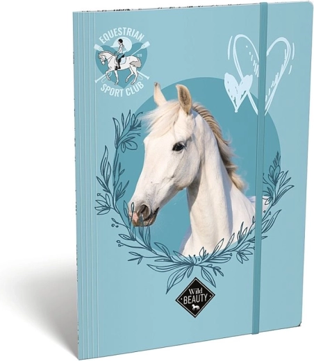 LizzyCard Wild Beauty A4 document folder with elastic band