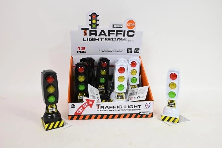 Mini semafor sa svjetlosnim i zvučnim efektima (12 kom u displayu)