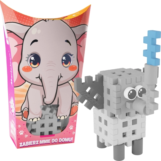 Konstruktor Mini Waffle Pocket Pets – slonić