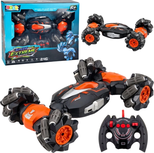 RC drifterski kaskaderski automobil Twist 1:16 narančasti 2,4 GHz