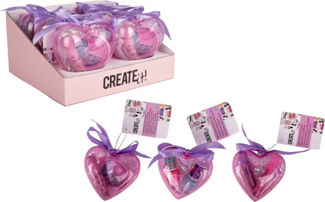 Kozmetički set u obliku srca