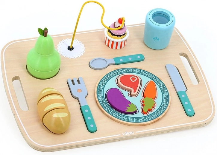 Vilac drveni aktivnosti pladanj s hranom