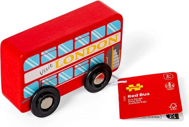 Bigjigs Toys drveni londonski katni autobus