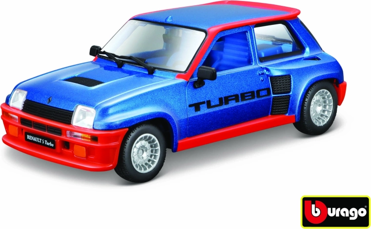 Metalni model automobila 1:24 Renault 5 Turbo – plava (Bburago)