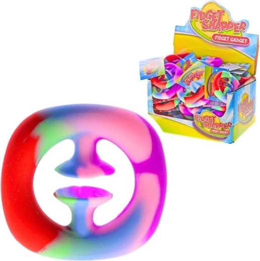 Antistres igračka fidget snapper duginih boja – 6 boja