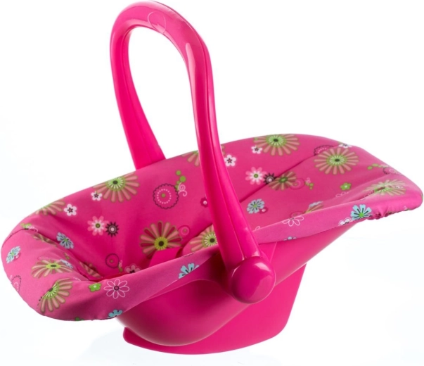 Teddies Doll Carrier and Car Seat with Floral Cover