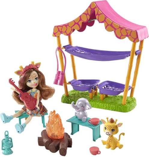 Set s lutkom Enchantimals Kampiranje na savani