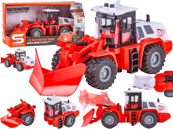Višenamjenski snježni plug (traktor) 1:16 sa svjetlom i zvukom - 1 komad