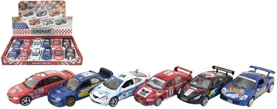 Kinsmart street fighter trkaći autići 13 cm na povratni pogon, 6 vrsta