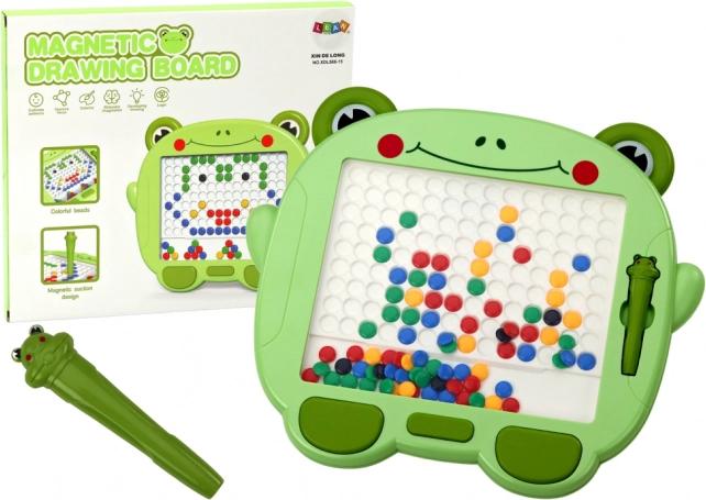 Edukativna magnetska ploča Frog Stylus Pad Puzzle Zelene perlice