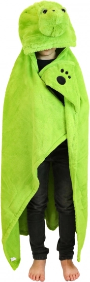 Cozy Noxxiez topla dječja dekica s kapuljačom kornjača