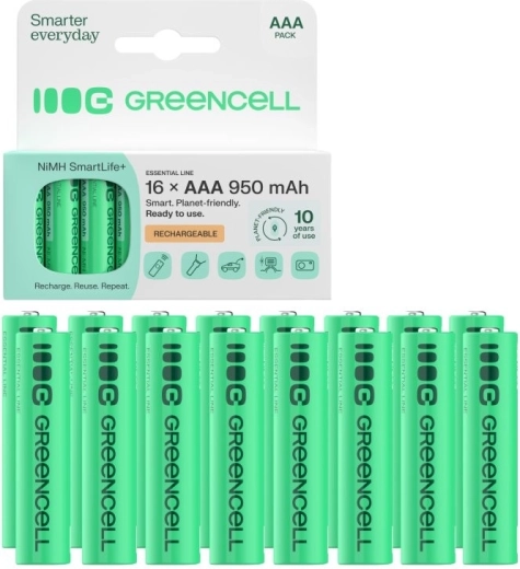 Green Cell punjive baterije AAA (HR03) 950 mAh 16 kom