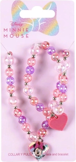 Disney Minnie Necklace and Bracelet Set