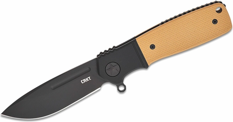 CRKT Homefront Compact pocket knife 7.3 cm, black/orange, aluminum and G10