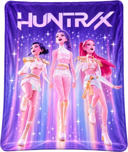 Flis deka K-Pop Demon Hunters HUNTR/X Performance ljubičasta 130 × 160 cm