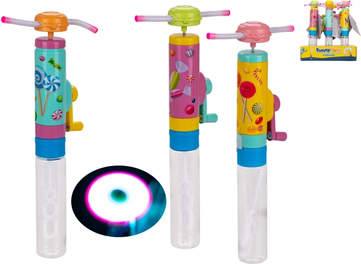 Boca za mjehuriće s propelerom na baterije i svjetlom