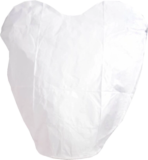 Lampion sreće u obliku srca, bijeli