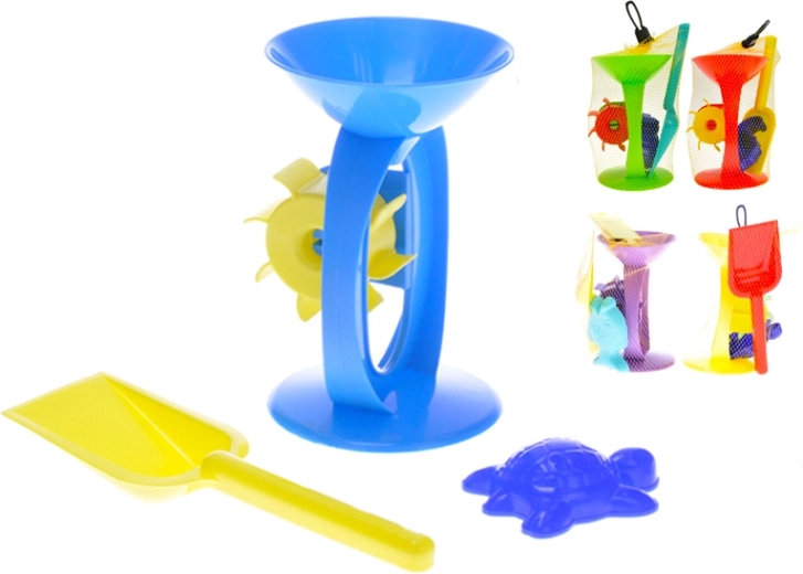Set za pijesak s mlincem, lopaticom i kalupom (3 kom)