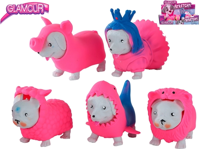 Rastezljivi antistresni psić s odvojivim kostimima