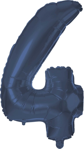 Foli balon na napuhavanje broj 4 30 cm plavi TORO