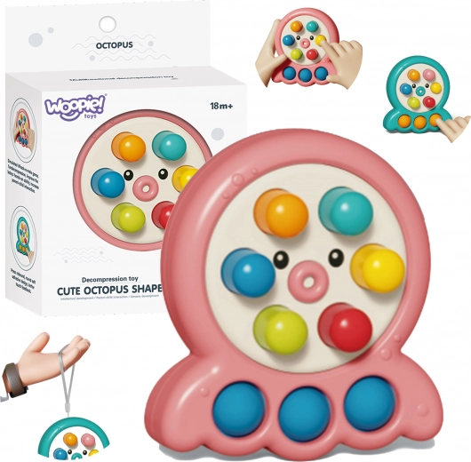 WOOPIE Vještina Igra Ubijanje Krtica Hobotnica Roza 2u1