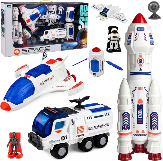 Veliki svemirski set: stanica, raketa, space shuttle, istraživačko vozilo i astronauti