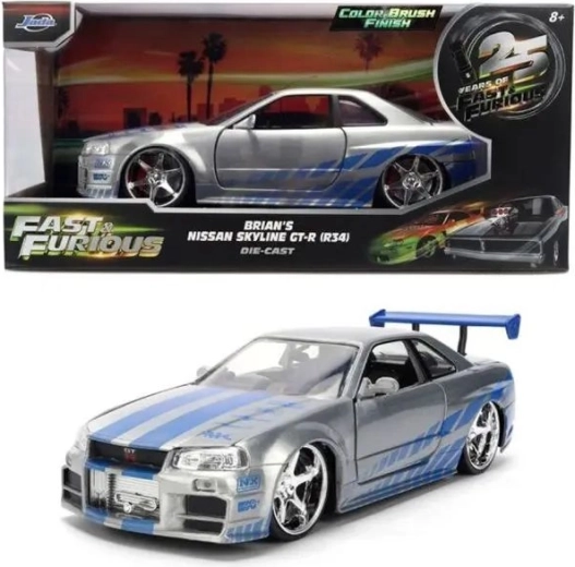 Jada model Nissan Skyline GT-R iz filma Brzi i žestoki, jubilarno izdanje 1:24