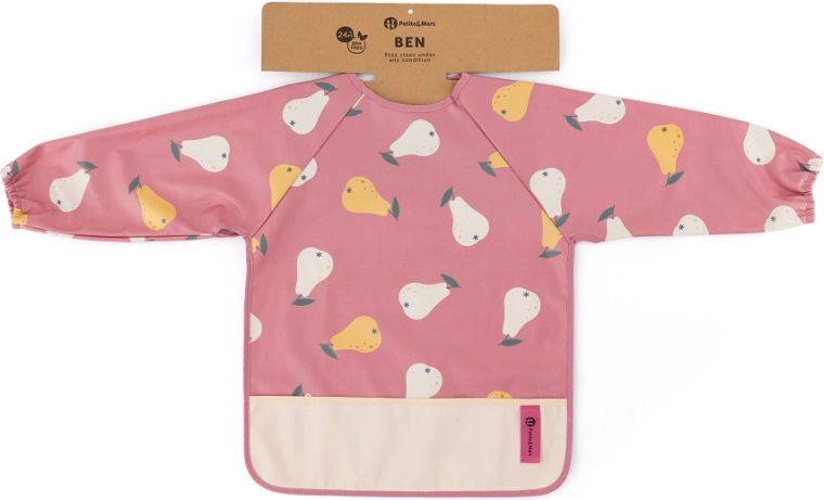 Petite&Mars Ben long-sleeve bib beige citrus