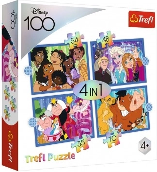 Puzzle 4u1 veseli svijet DISNEY