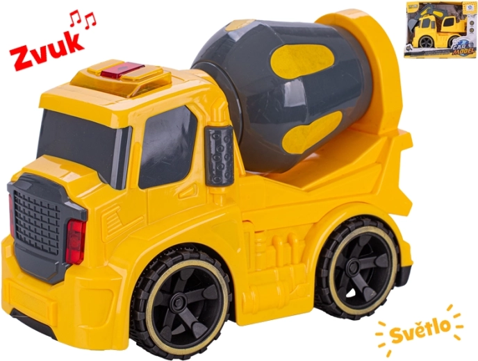 Građevinsko vozilo s zamašnjakom i svjetlosnim i zvučnim efektima, 19 cm