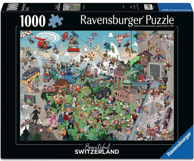 Ravensburger puzzle Prekrasna Švicarska 1000 dijelova