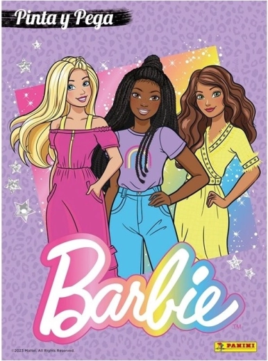 Bojanka sa samoljepljivim naljepnicama Barbie A4