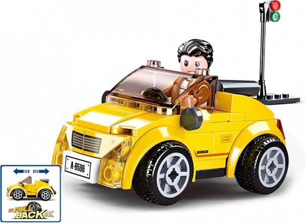 Sluban gradski žuti kabriolet