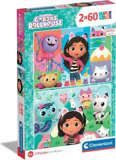 Puzzle 2×60 pieces Gabby's Magic House