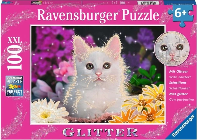 Ravensburger šljokičaste puzzle Mačka XXL 100 dijelova
