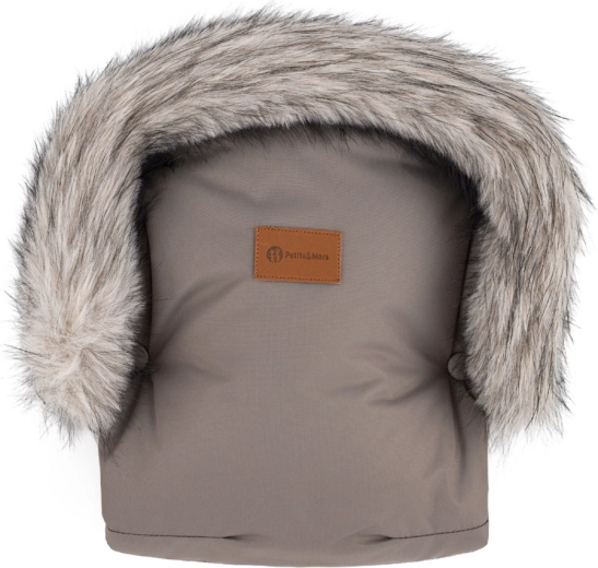 Rukavice za kolica Petite&Mars furry mocha mousse