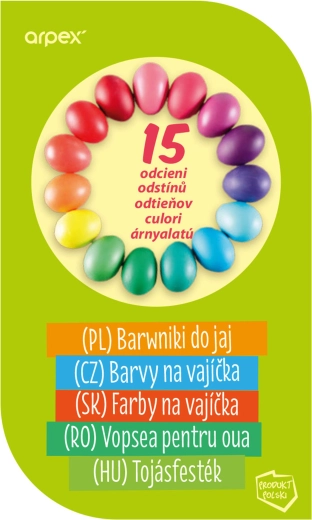 Boje za jaja – set od 15 nijansi